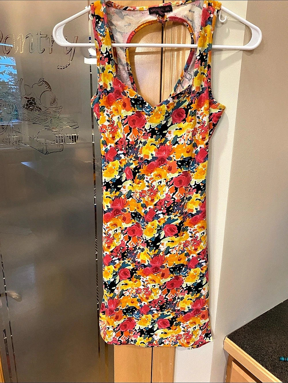 Material Girl Floral Mini Dress in Multicolor Size Small